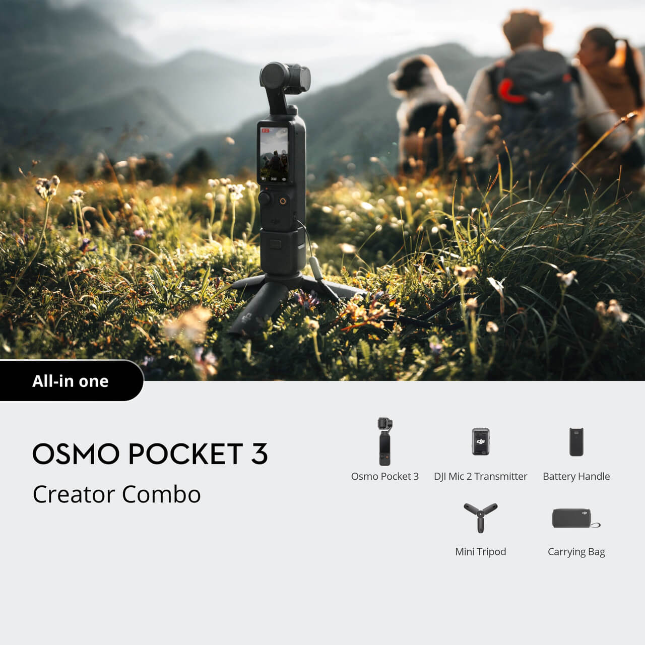 Buy DJI Osmo Pocket 3 Creator Combo 4K Ultra HD Action Camera - Black