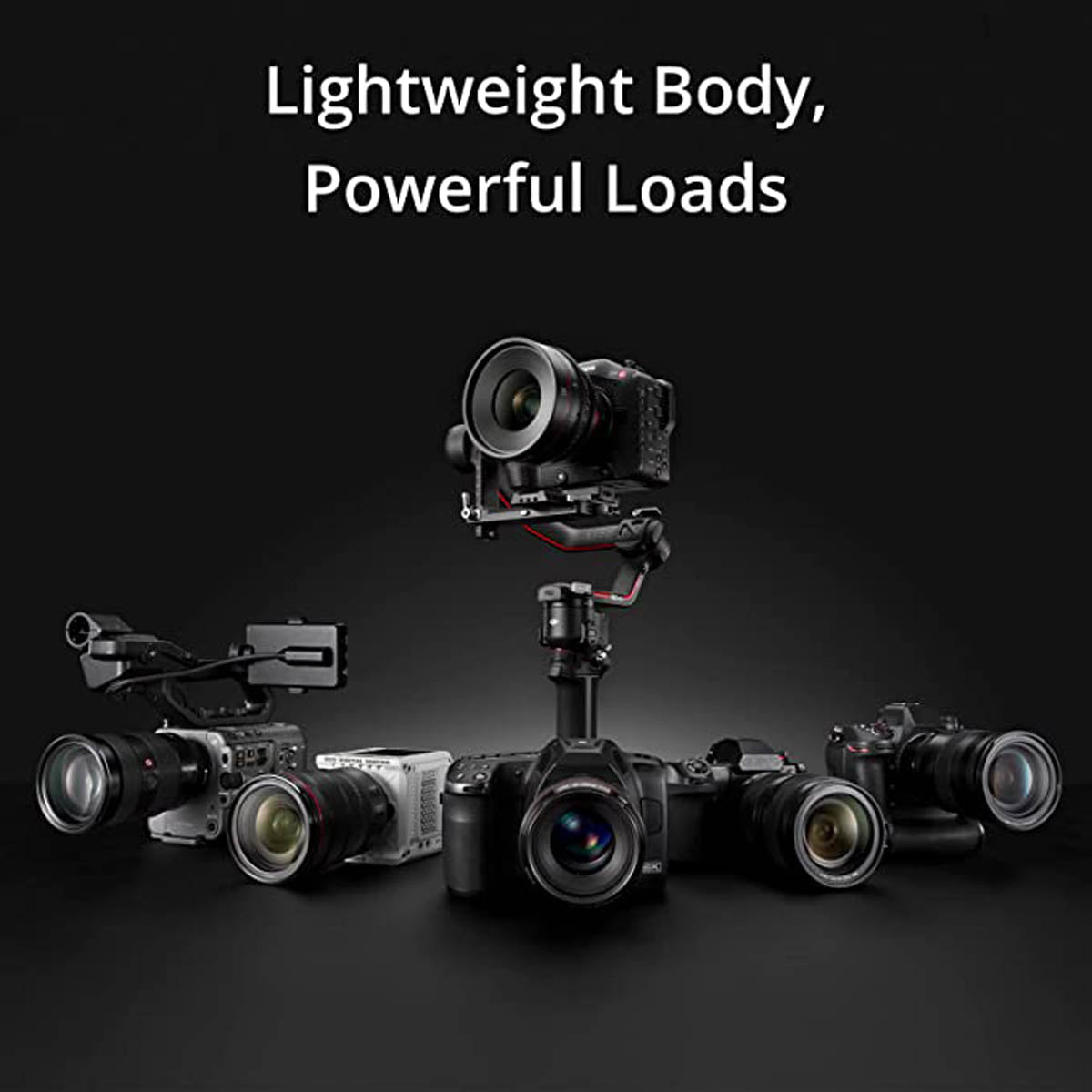 DJI RS DSLR Paylo Cameras Pro Cinema 10lbs Gimbal Stabilizer for and 3