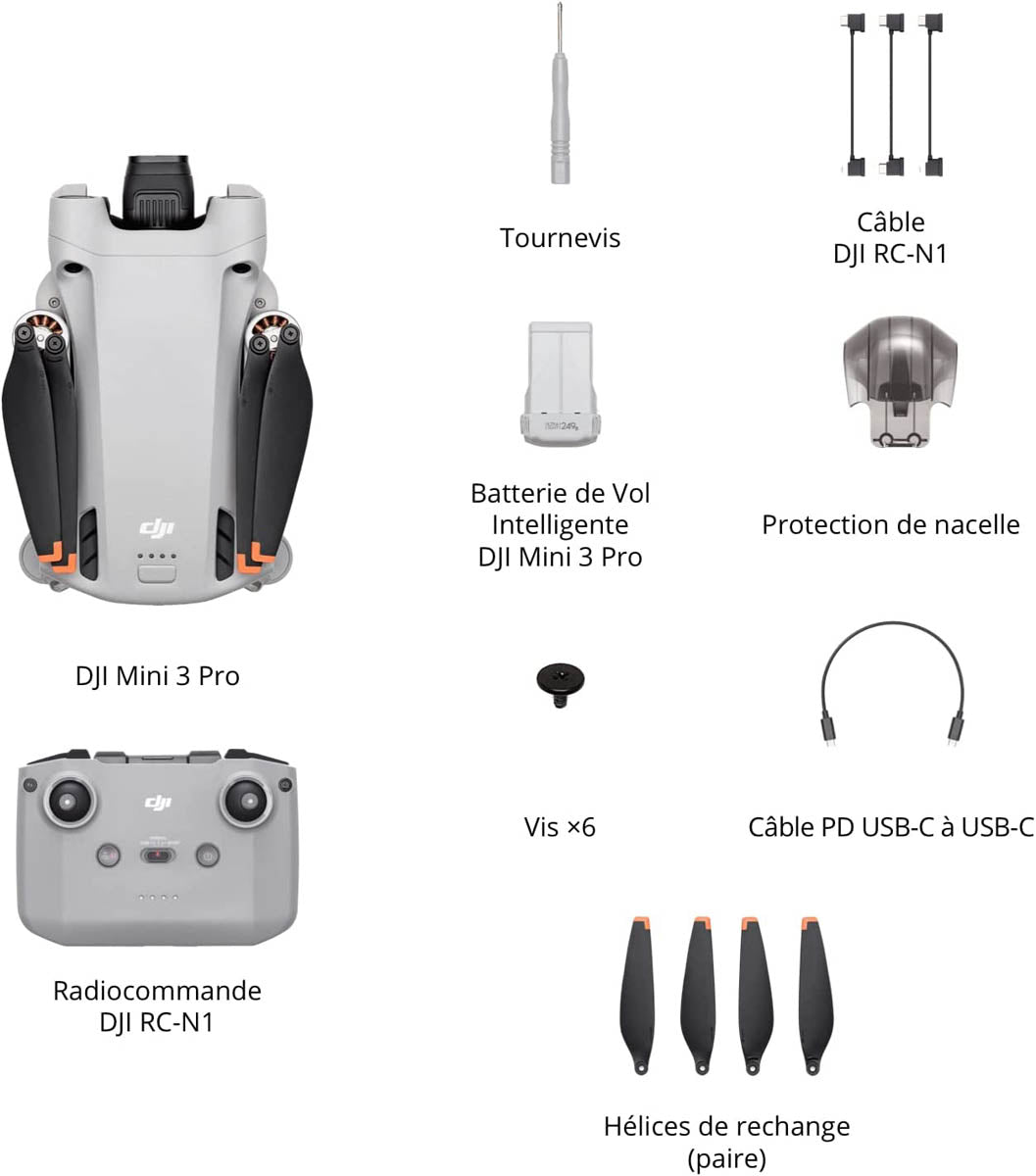 4 paires d'hélices pour Dji Mini 2 Drone Accessoires Set